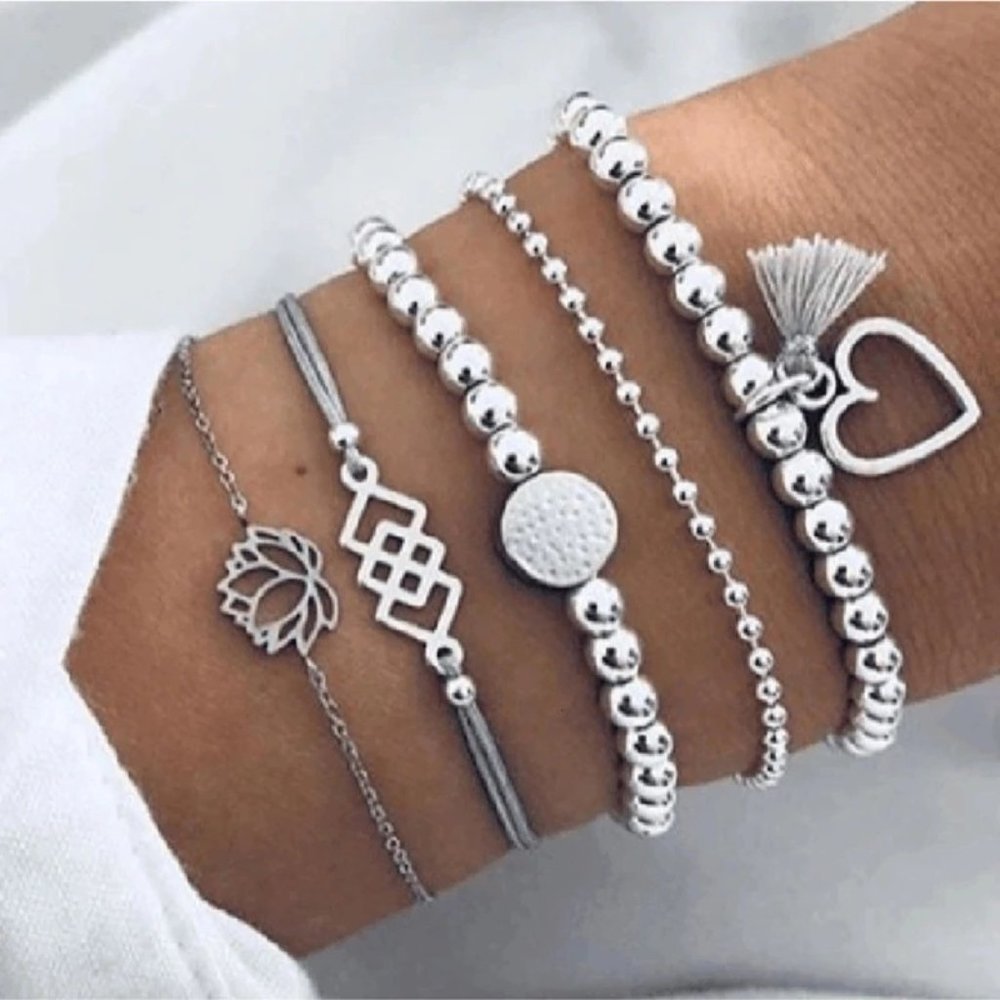 Bohemian Bracelets & Bangles Set Vintage Bead Boho